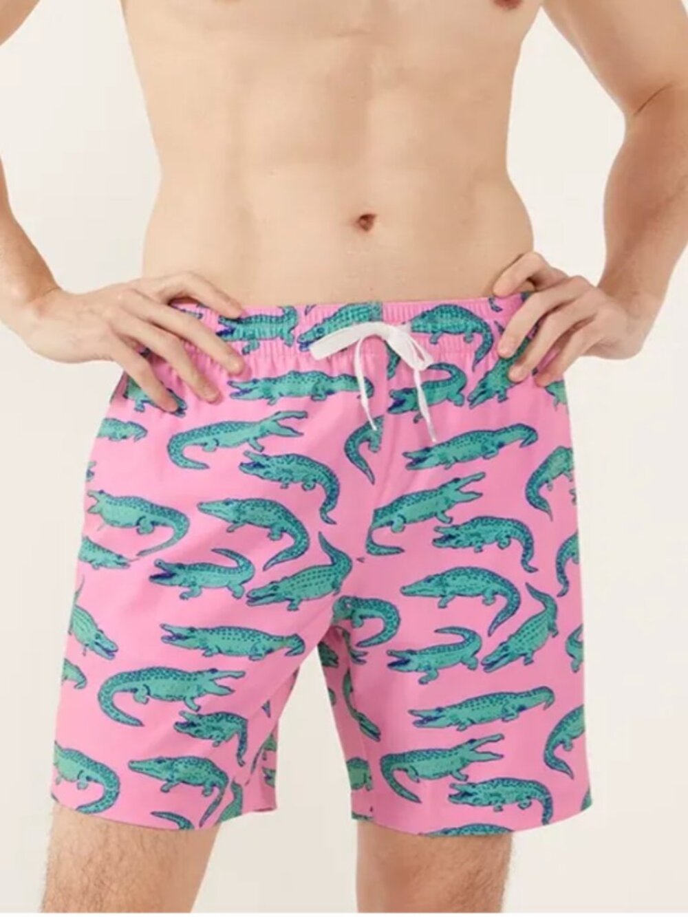 Chubbies The Glades 7" Lined Swim Shorts Crocodile Print Size S